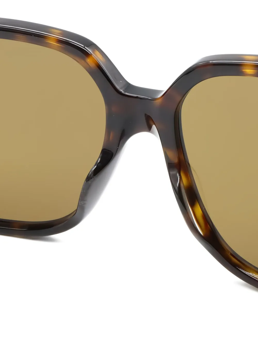 Pre-owned Saint Laurent 2020s Geometric Sunglasses In Brown