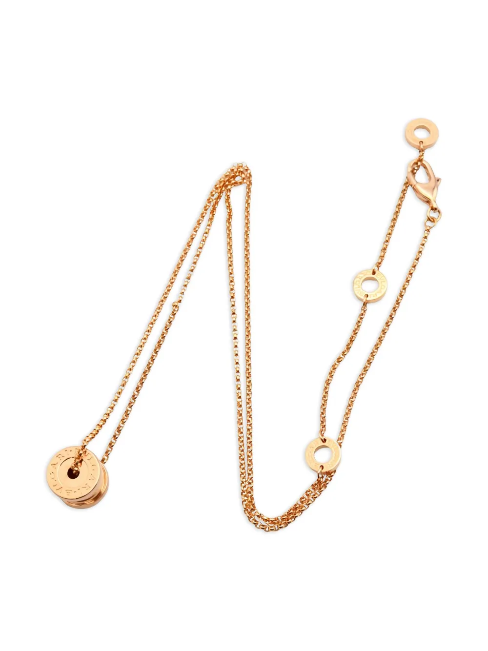 Bvlgari Pre-Owned 18K pink gold B-zero1 necklace | Women | Image 2