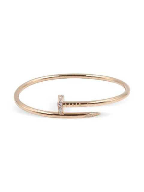 Cartier 18K rose gold Juste Un Clou diamond bracelet