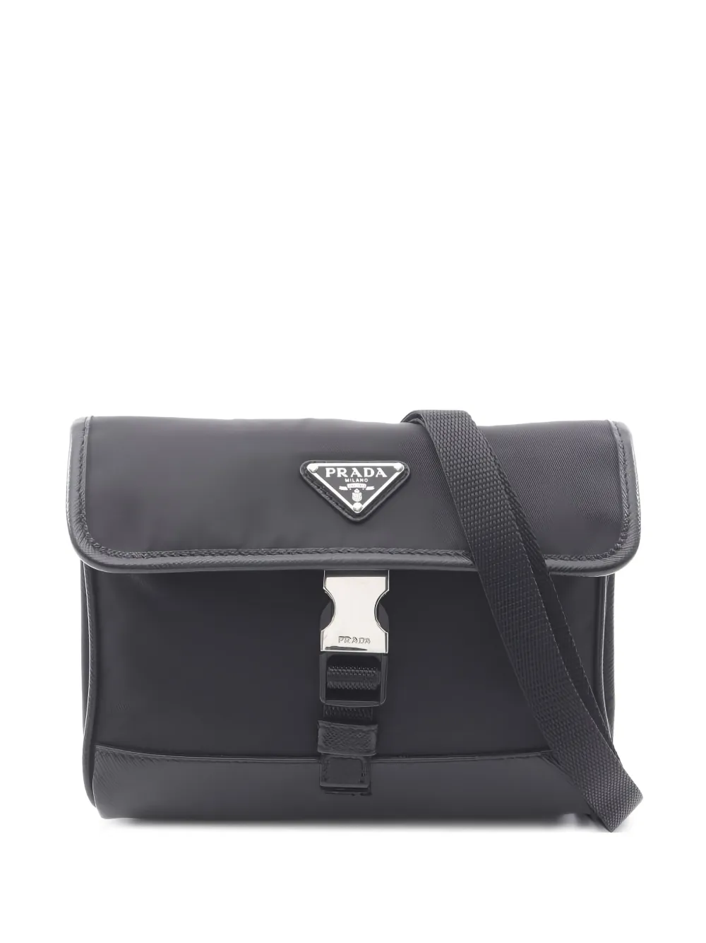 Prada Pre-Owned enamel triangle logo mini bag | Black | Image 1