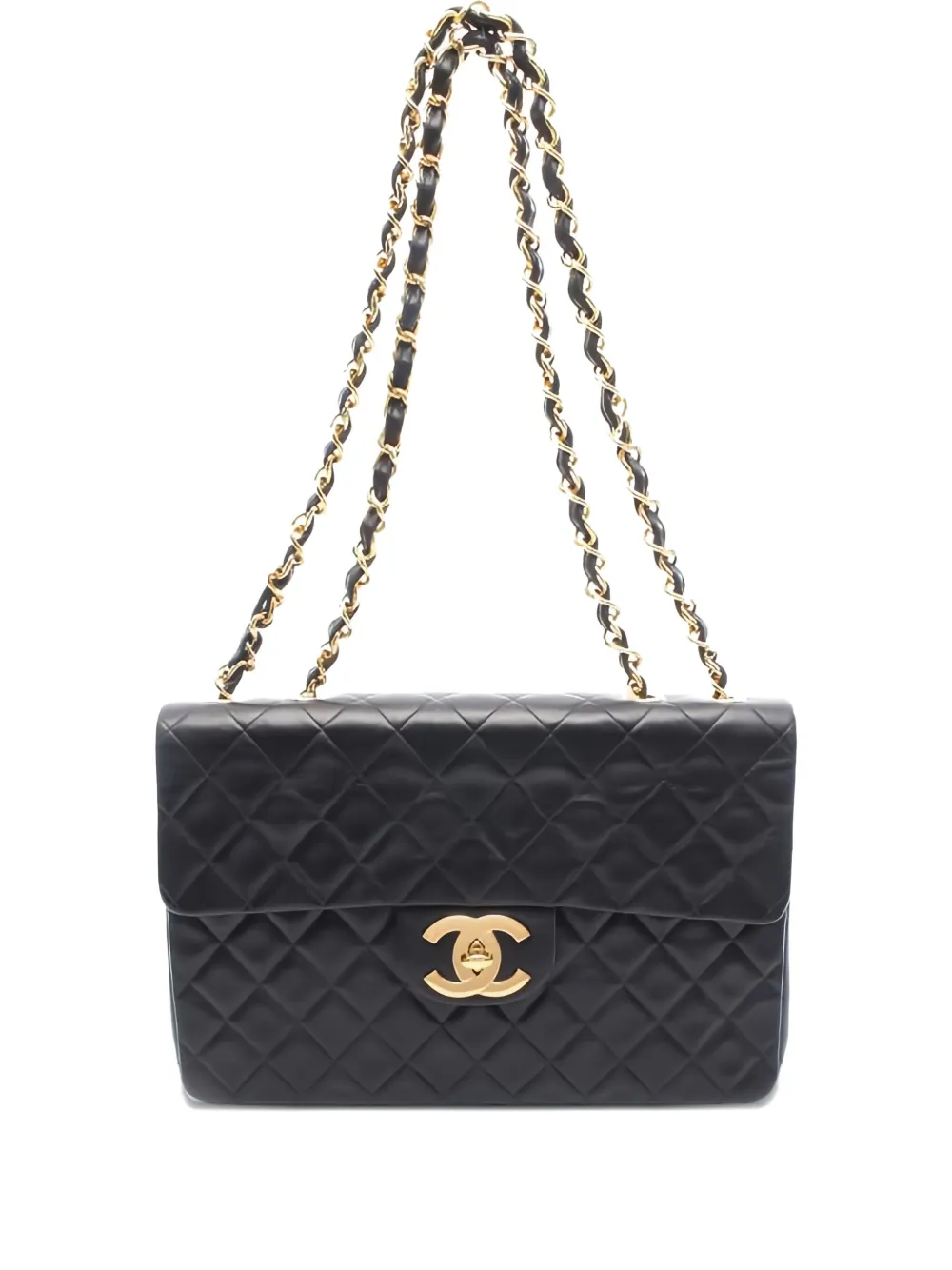 Pre-owned Chanel Classic Flap Shoulder Bag In Black