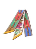 Hermès Pre-Owned 2010s Les Sangles twilly scarf - Brown