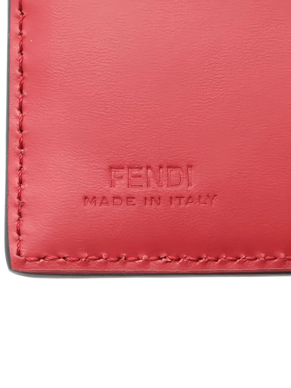 Pre-owned Fendi 2020s Zucca Bi-fold Leather Wallet In Black