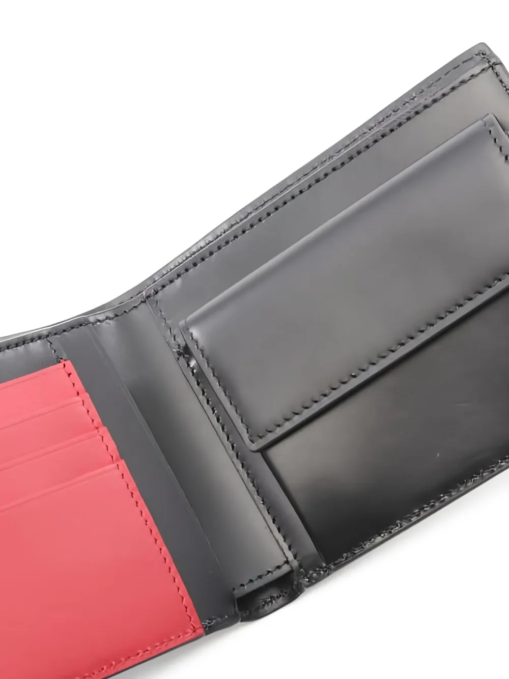 Pre-owned Fendi 2020s Zucca Bi-fold Leather Wallet In Black