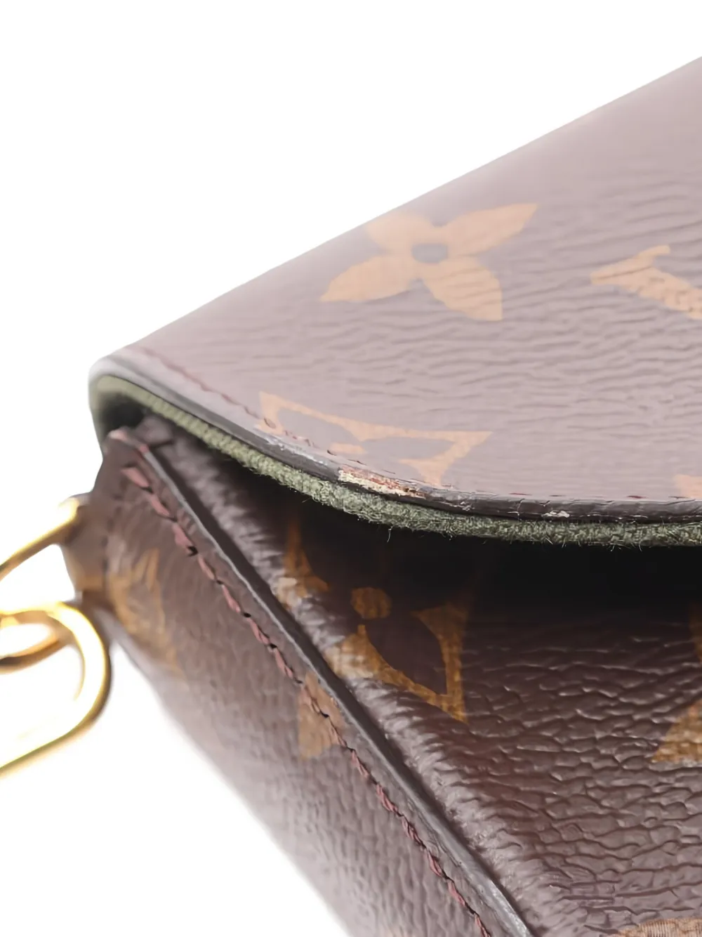 Pre-owned Louis Vuitton Pochette Félicie Shoulder Bag In Brown