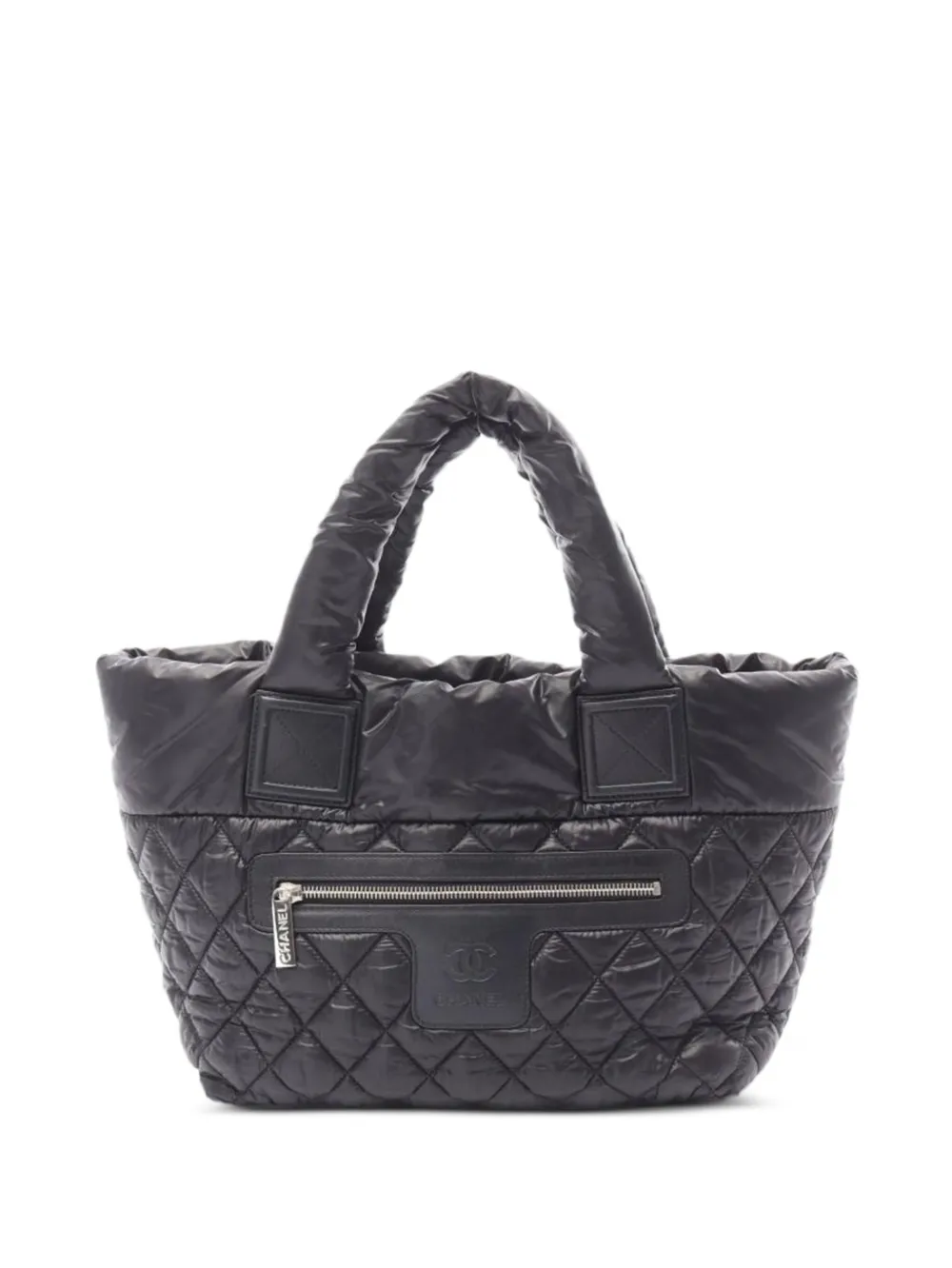 CHANEL Pre-Owned small quilted Coco Coon handbag - ブラック CHANEL Pre-Owned small quilted Coco Coon handbag - ブラック