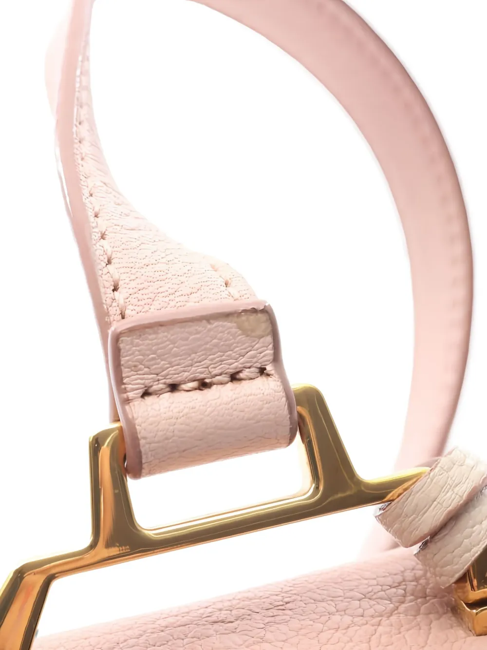 Pre-owned Miu Miu 2010s Madras Leather Cross Body Bag In Pink