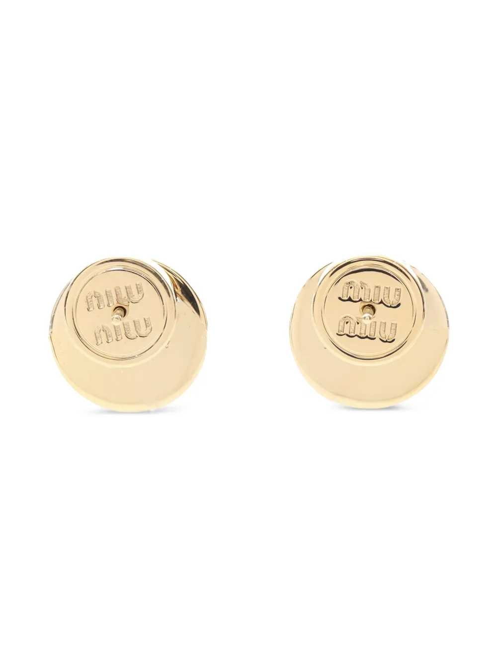 Miu Miu Pre-Owned boucles d'oreilles en or blanc | Image 2