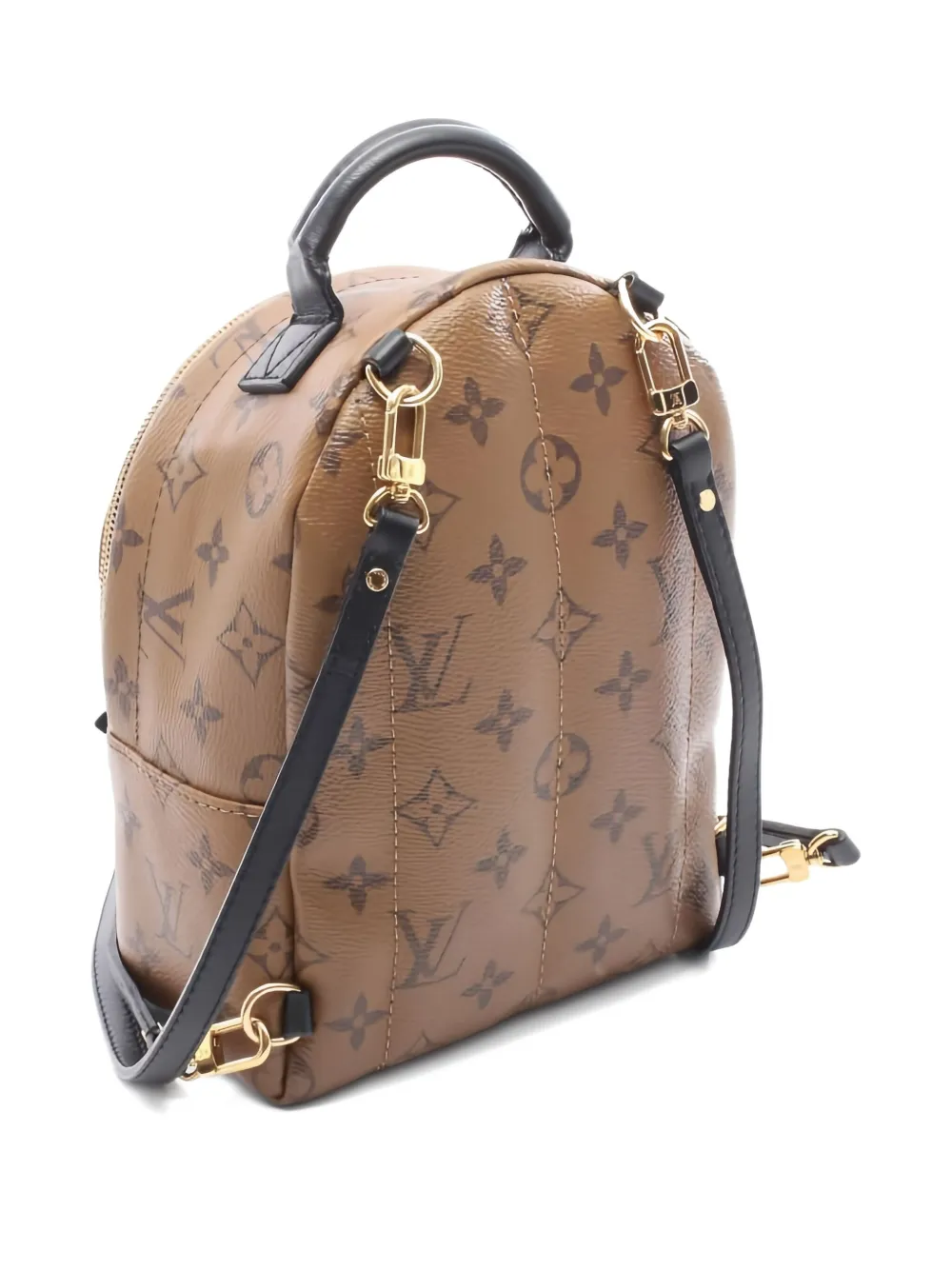 Pre-owned Louis Vuitton Mini Palm Springs Backpack In Brown