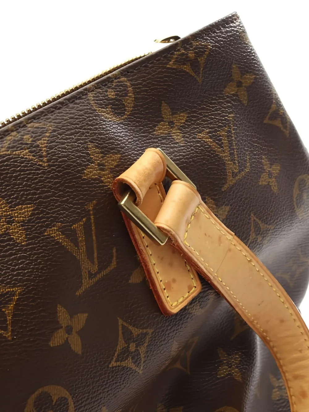 Pre-owned Louis Vuitton 2005 Cabas Piano Tote Bag In Brown