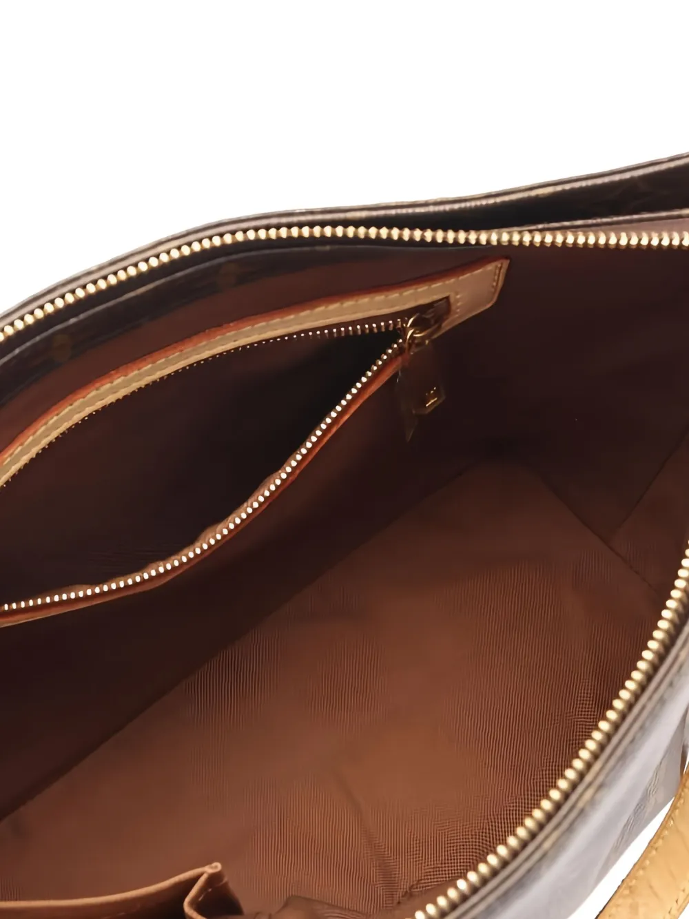 Pre-owned Louis Vuitton 2005 Cabas Piano Tote Bag In Brown