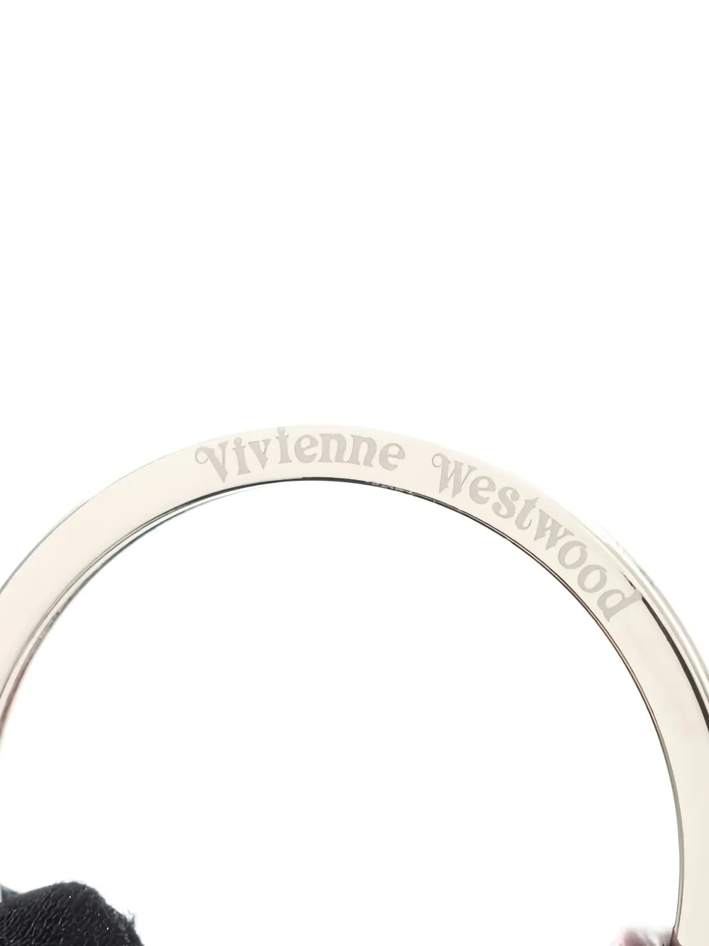Pre-owned Vivienne Westwood 2020s I Love Orb Leather Keyring In Red