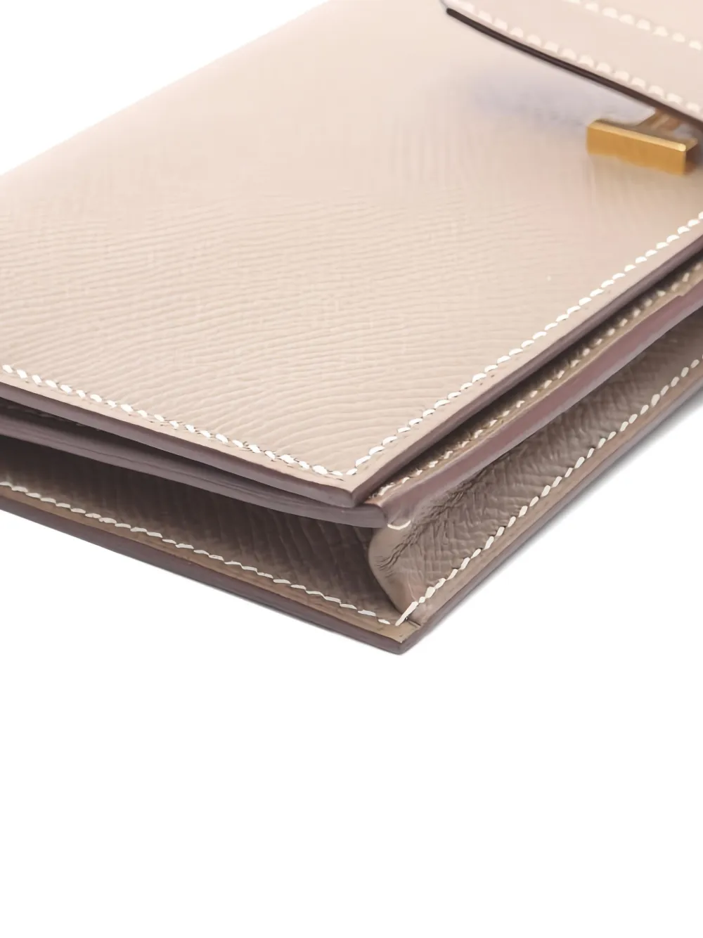 Pre-owned Hermes 2018s Long Bi-fold Wallet In Brown