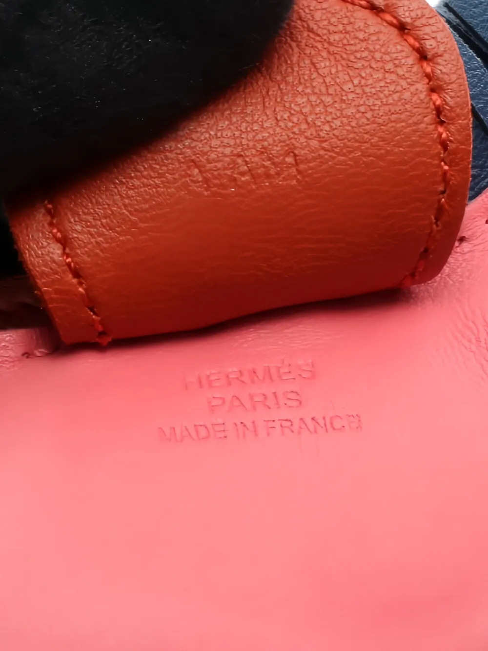 Pre-owned Hermes Rodeo Mm Tassel Bag Charm In Pink