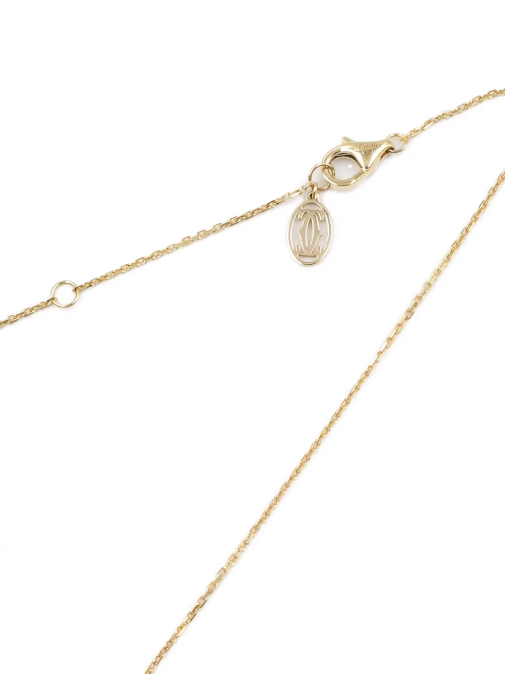 Pre-owned Cartier 2010s 18k Yellow Gold D'amour Xs Diamond Necklace