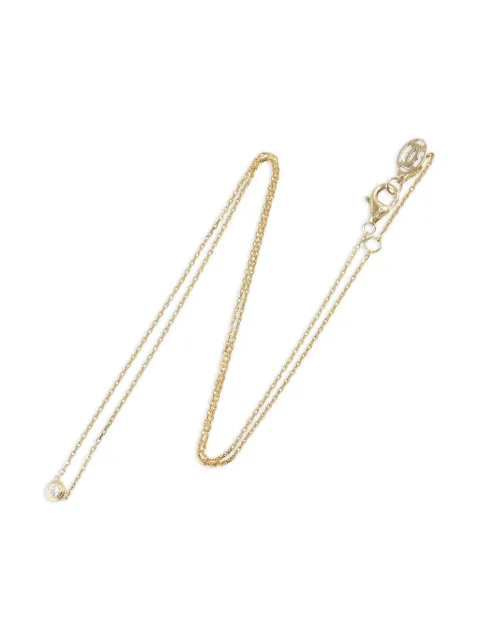Cartier 2010s 18K yellow gold D'Amour XS diamond necklace
