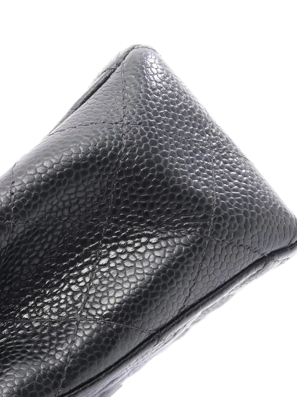 Pre-owned Chanel 2003-2004 Mini Matelasse-quilted Cross Body Bag In Black