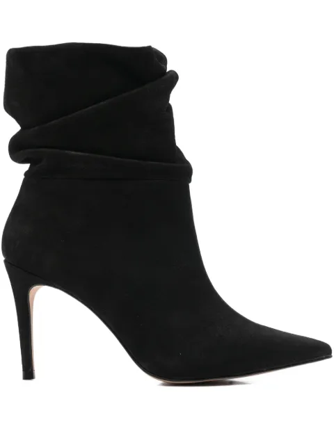 CARRANO 87mm gathered-detail pointed-toe boots