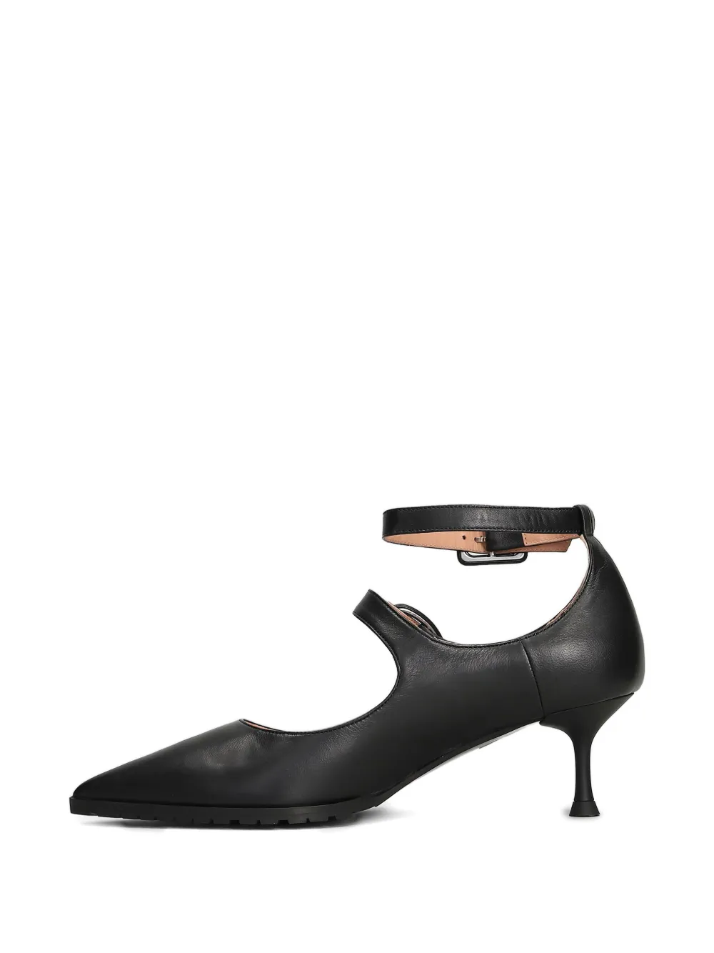 Fratelli Russo Leather Heeled Pumps In Black