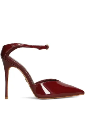 GANNI バックル パンプス | レッド | FARFETCH JP