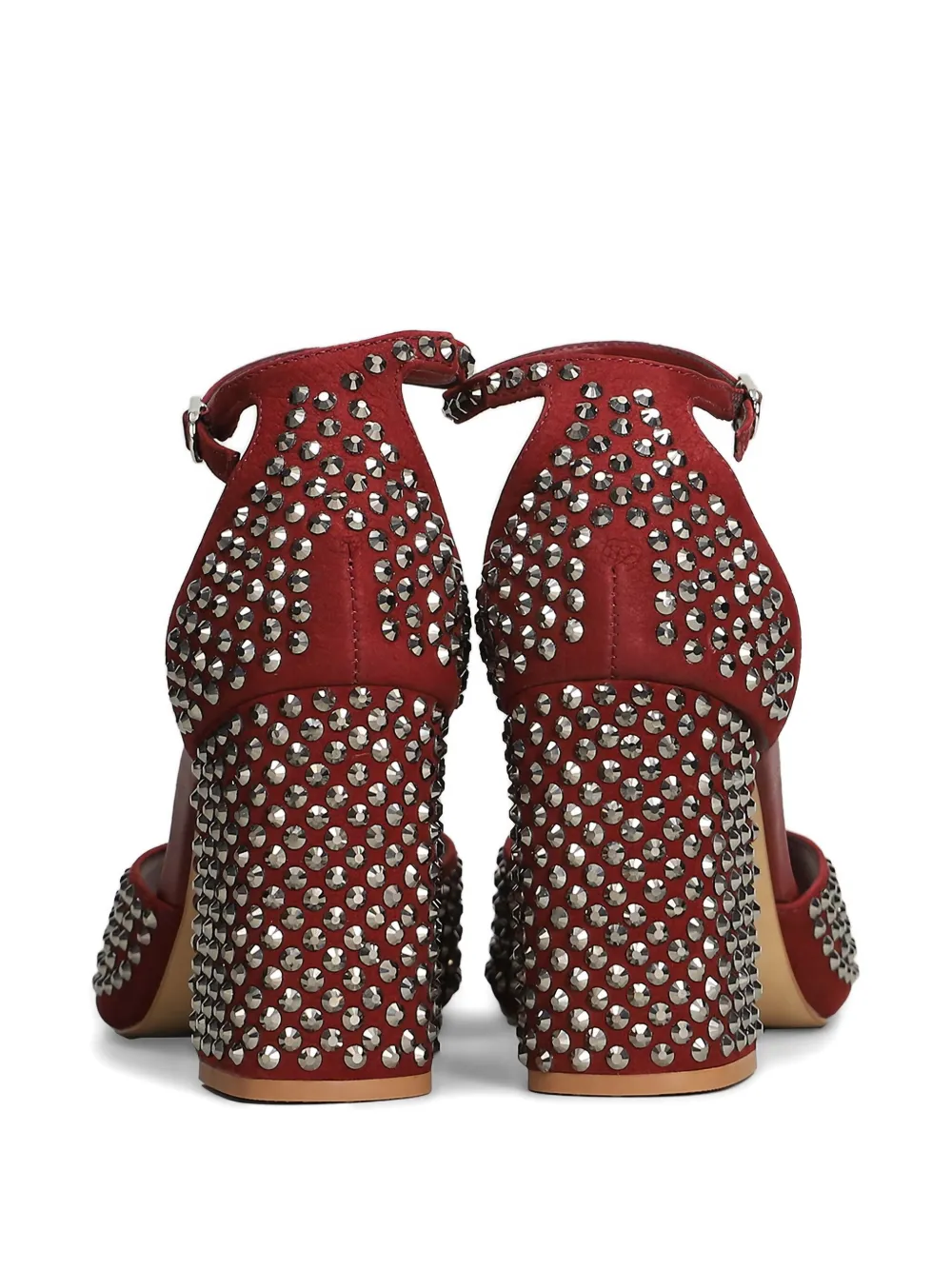 CARRANO 90 mm sandalen met studs Rood