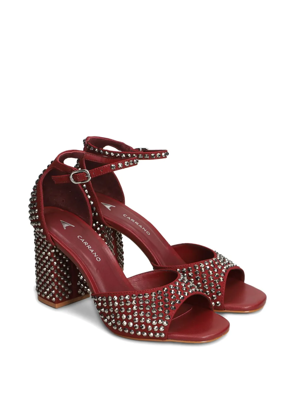 CARRANO 90 mm sandalen met studs Rood