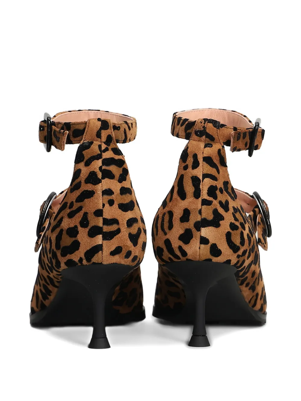 Fratelli Russo Ankle-strap Heeled Pumps In Animal Print