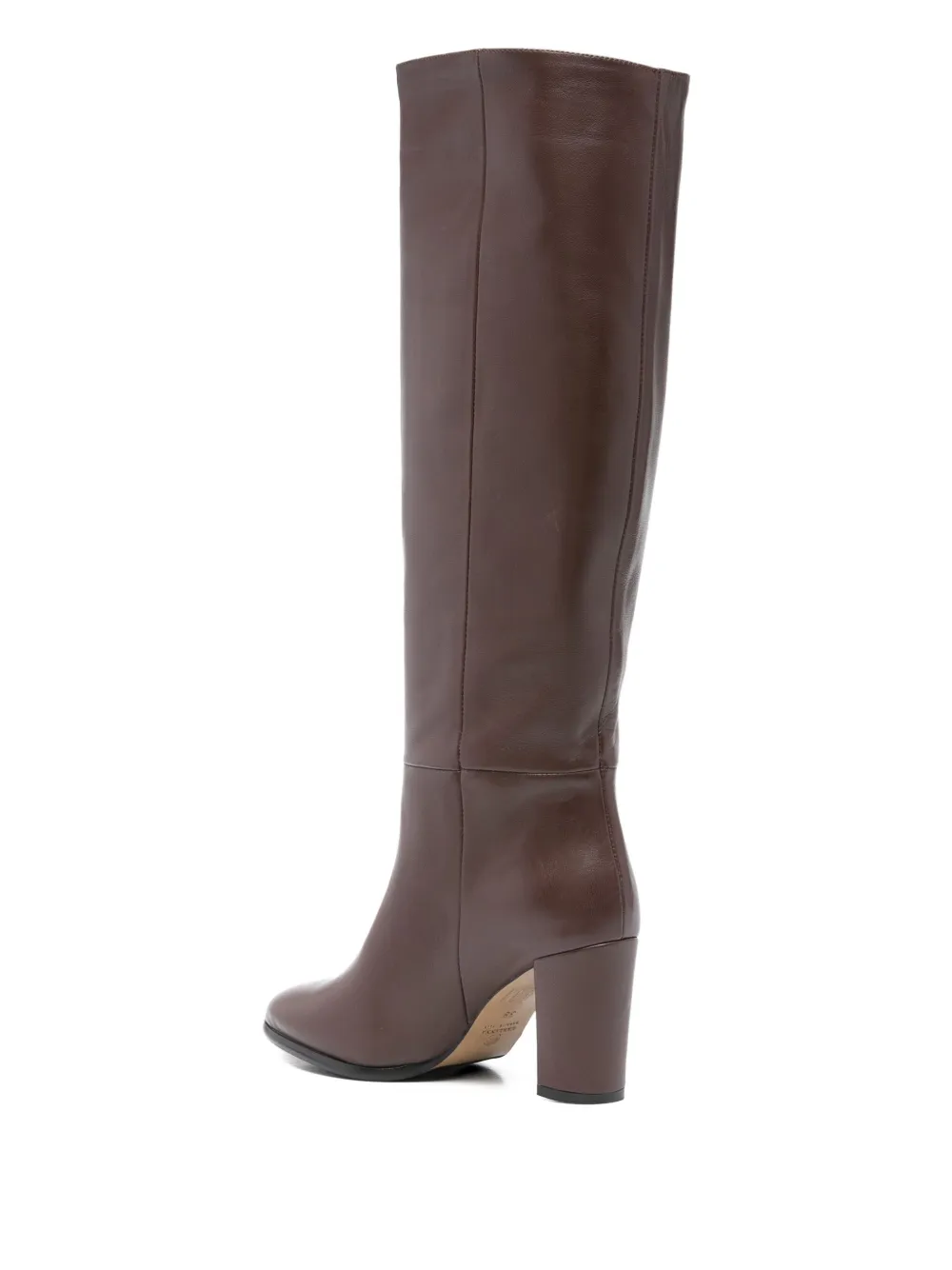 L Arianna Knee-high Leather Boots In Brown