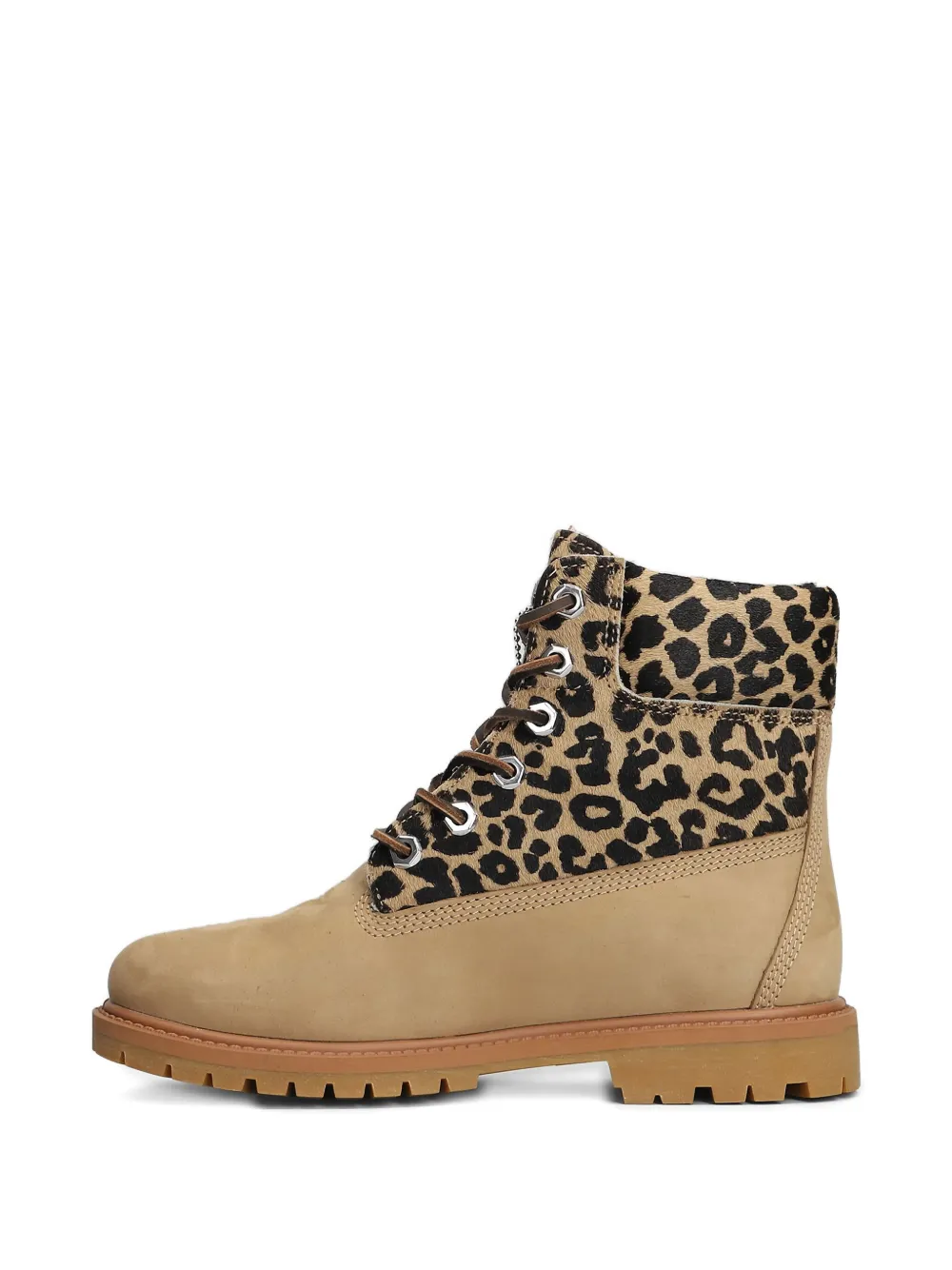 Timberland 6'' Premium laarzen met luipaardprint Beige