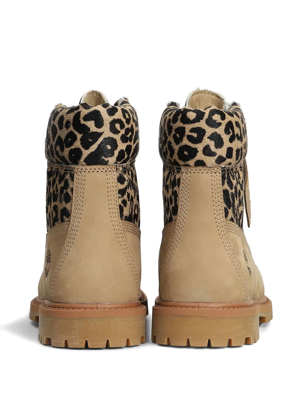 Timberland 6'' Premium laarzen met luipaardprint Beige
