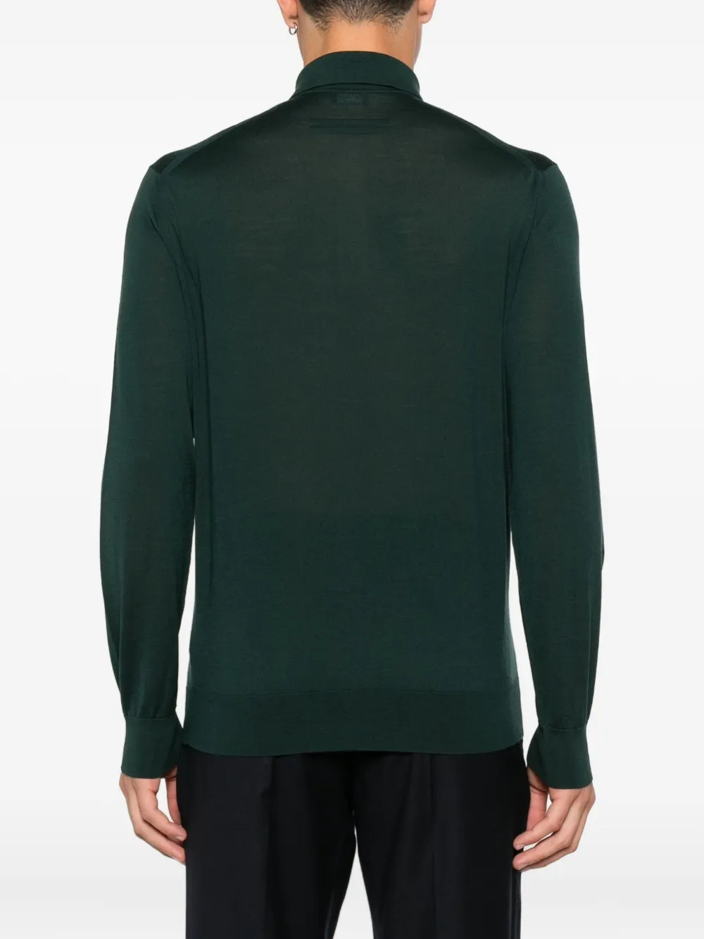 Zegna Poloshirt met lange mouwen Groen
