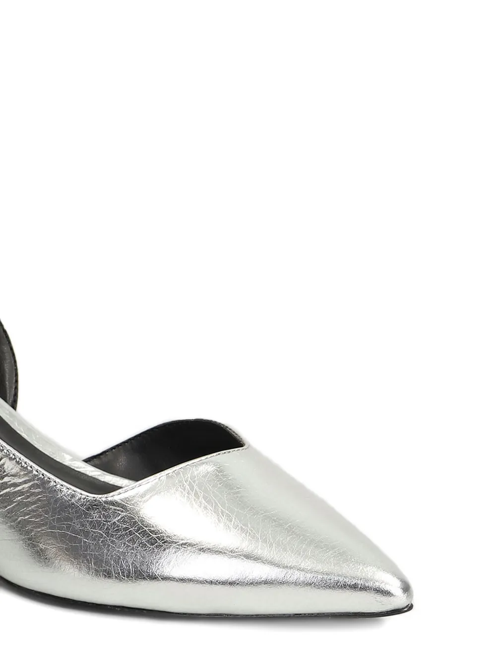 CARRANO 50 mm slingback pumps met puntige neus Zilver