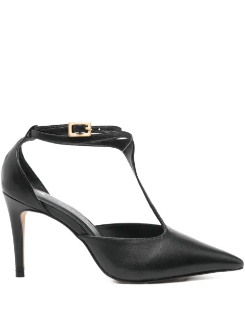 CARRANO 85mm ankle-strap leather pumps