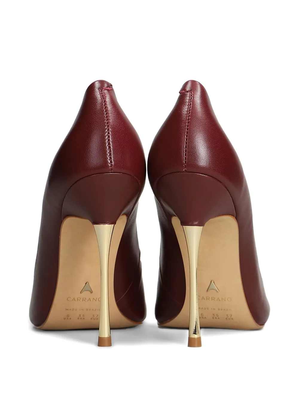 CARRANO 110 mm pumps met stilettohak en puntige neus Rood