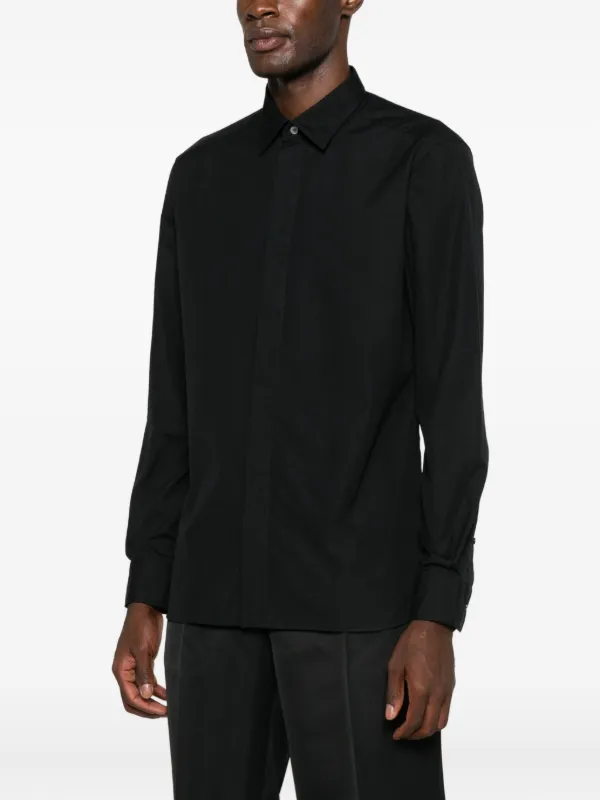 Zegna コットン シャツ | ブラック | FARFETCH JP