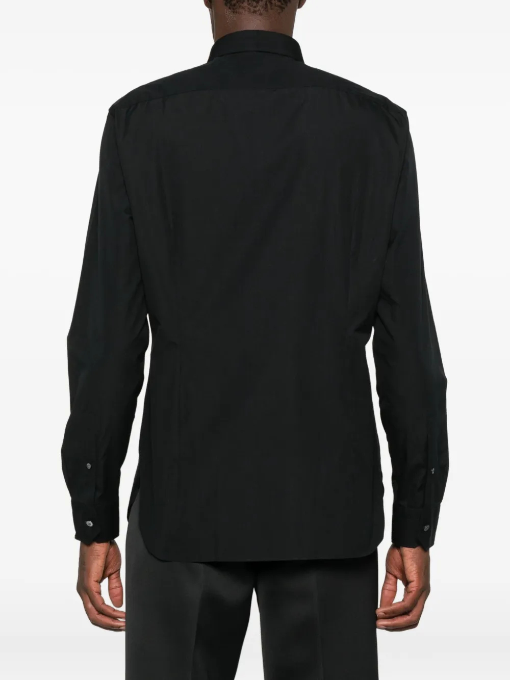 Zegna Katoenen overhemd Zwart