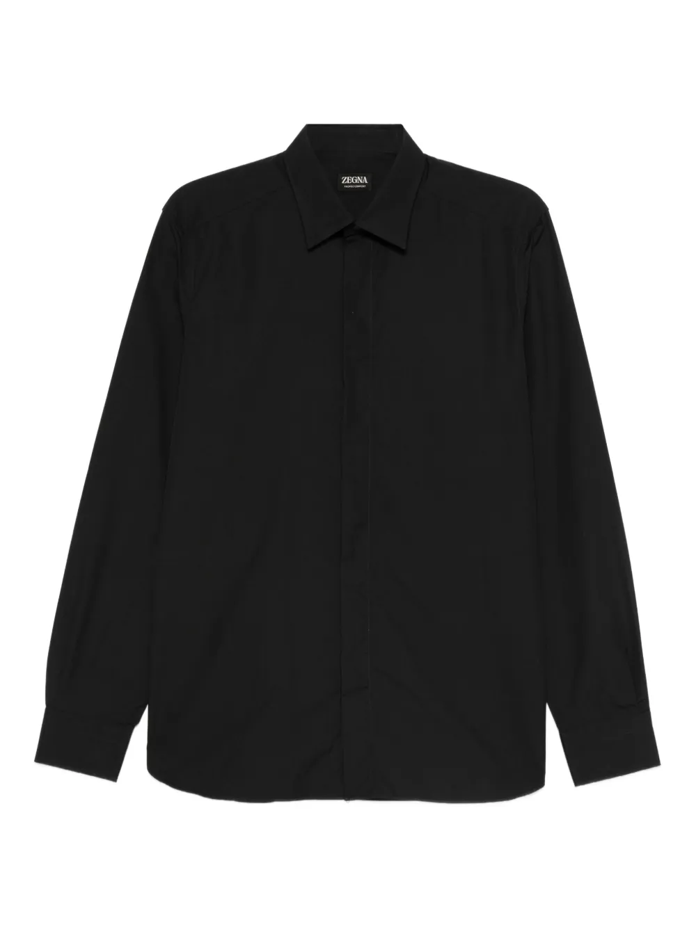 Zegna camisa de algodón | negro | Image 1