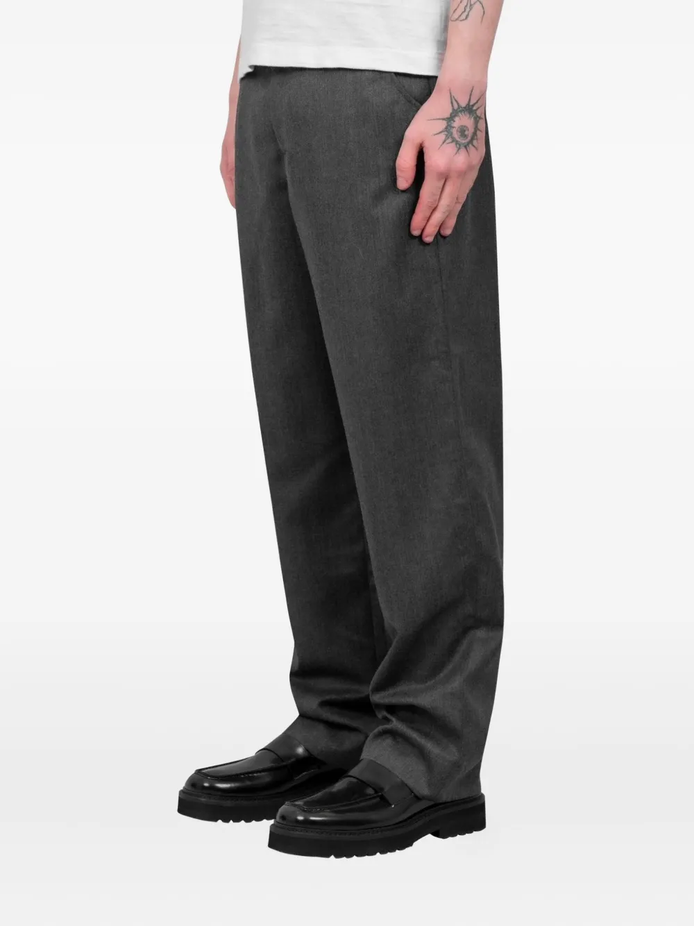 Another Aspect 1.0 tonal-stitching trousers - Grijs