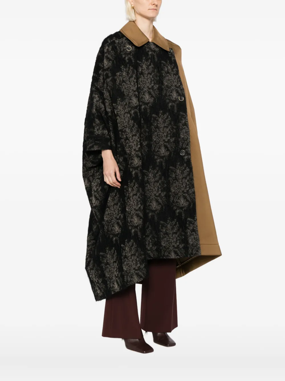 Uma Wang Canopy Coat In Brown