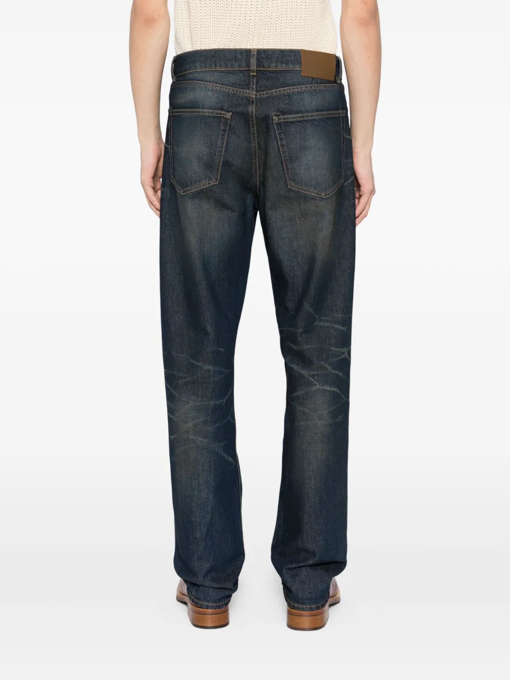 Our Legacy Whiskering-effect Jeans In Blue