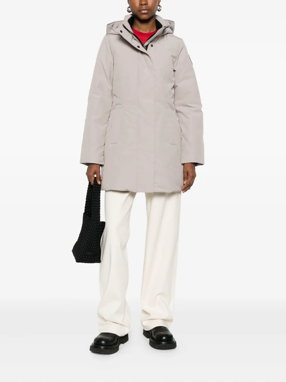 Canada Goose Leslie Utility Parka Fixed Hood In Neutral