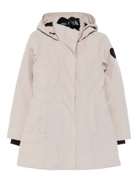 Canada Goose logo-patch hooded coat