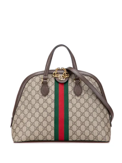 Gucci Pre-Owned Borsa a tracolla Ophidia media in tessuto GG Supreme con decorazione Web 2000-2015