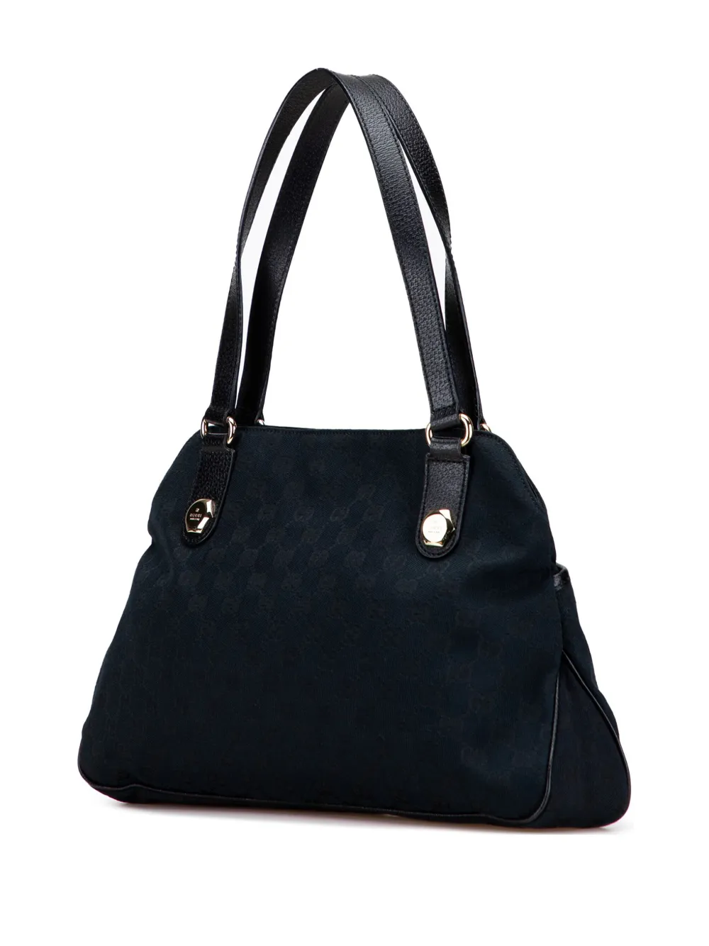 Pre-owned Gucci 2000-2015 Gg Canvas Charmy Shoulder Bag In Black