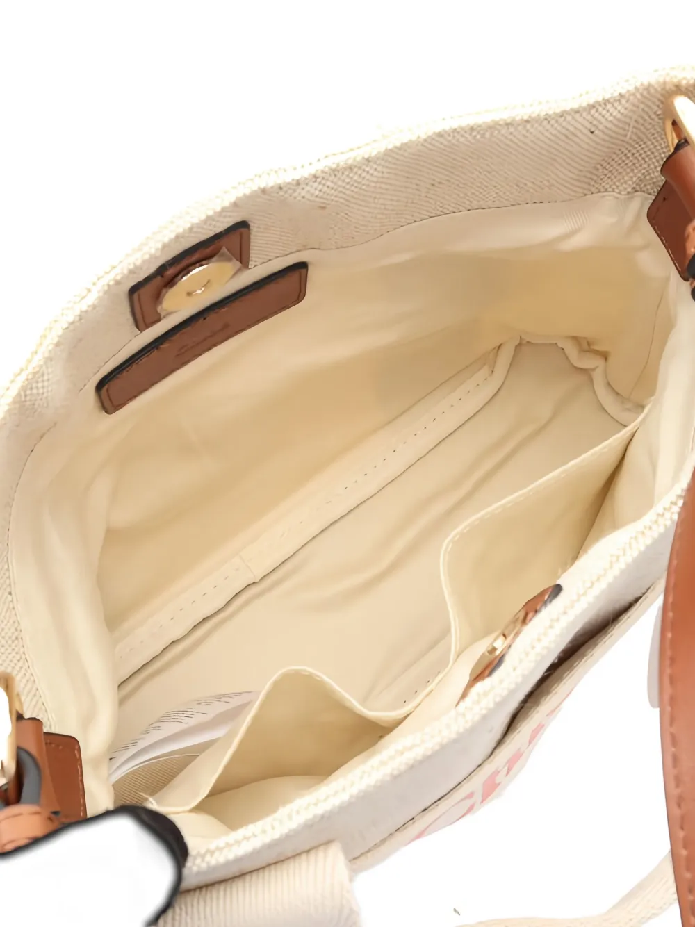Pre-owned Chloé 2way Canvas Tote Bag In Neutral