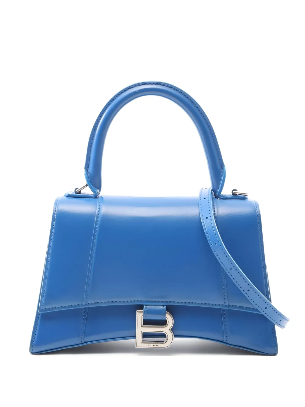 Balenciaga Pre-Owned small Hourglass leather handbag | Blue | Image 1