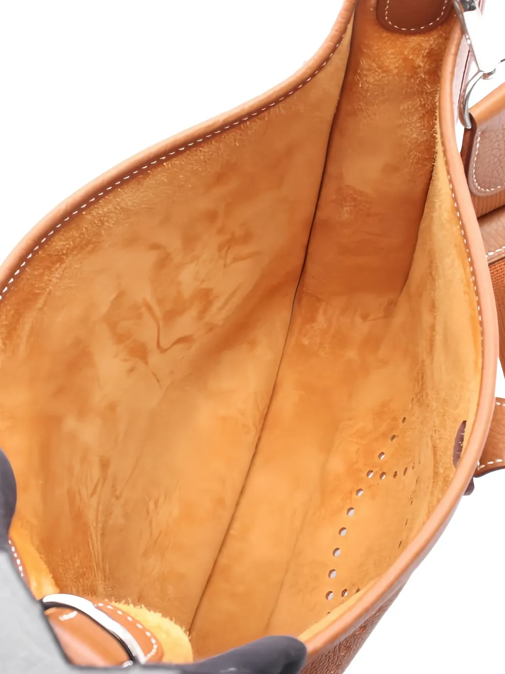 Pre-owned Hermes Evelyne Iii Troyes Pm Shoulder Bag In Brown