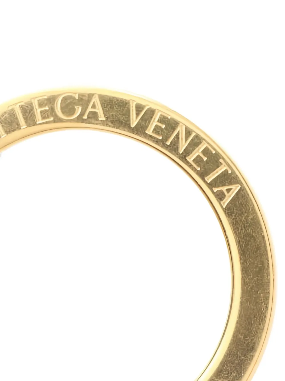 Pre-owned Bottega Veneta 2020s Intrecciato Key Ring In Black