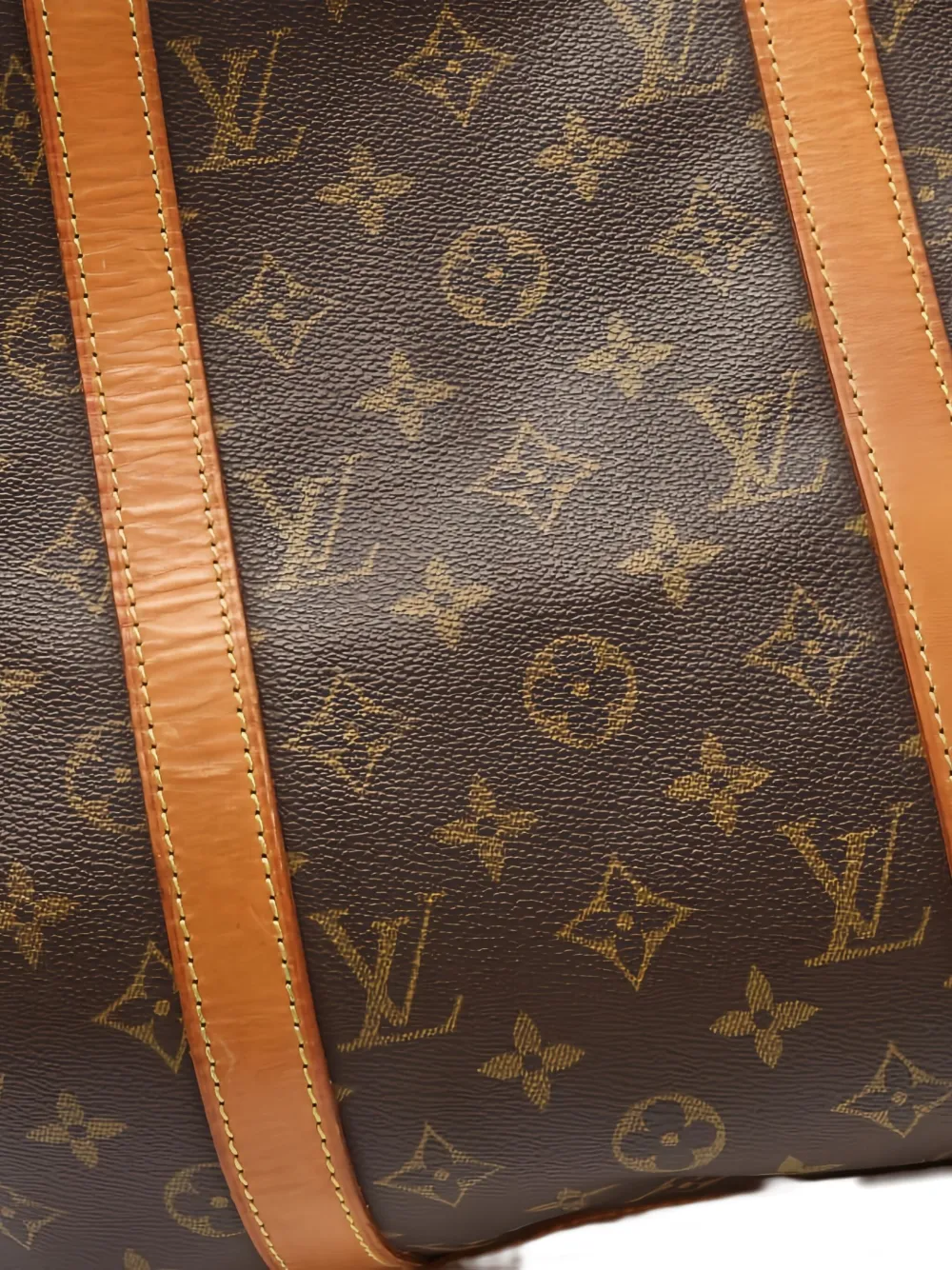 Pre-owned Louis Vuitton 1994 Monogram Flannery 45 Shoulder Bag In Brown