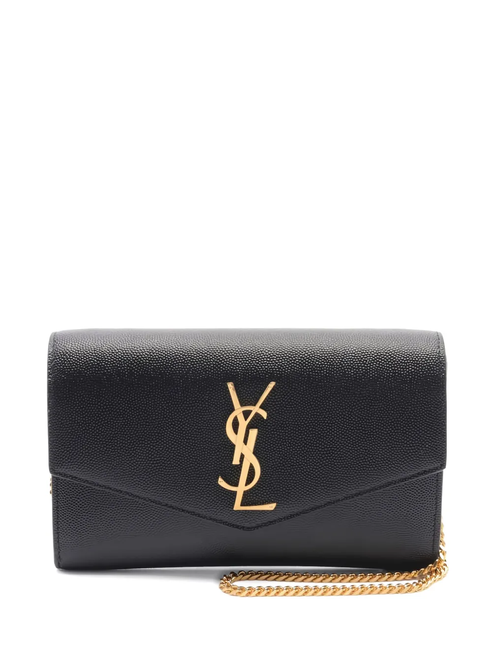 Saint Laurent 2020s Uptown logo-plaque  leather cross body bag | Black | Image 1